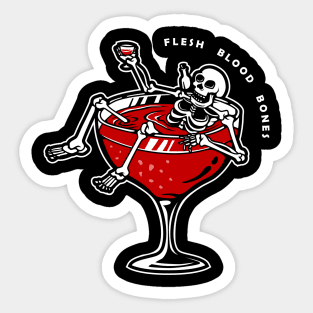 CHILLIN TO THE BONE Sticker